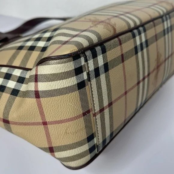 Burberry Haymarket PVC leather laptop bag - Picture 4 of 10